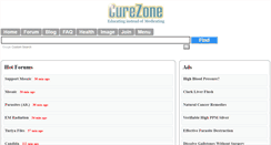 Desktop Screenshot of curezone.info