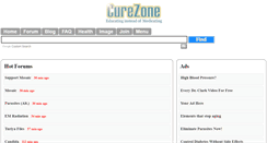 Desktop Screenshot of curezone.org